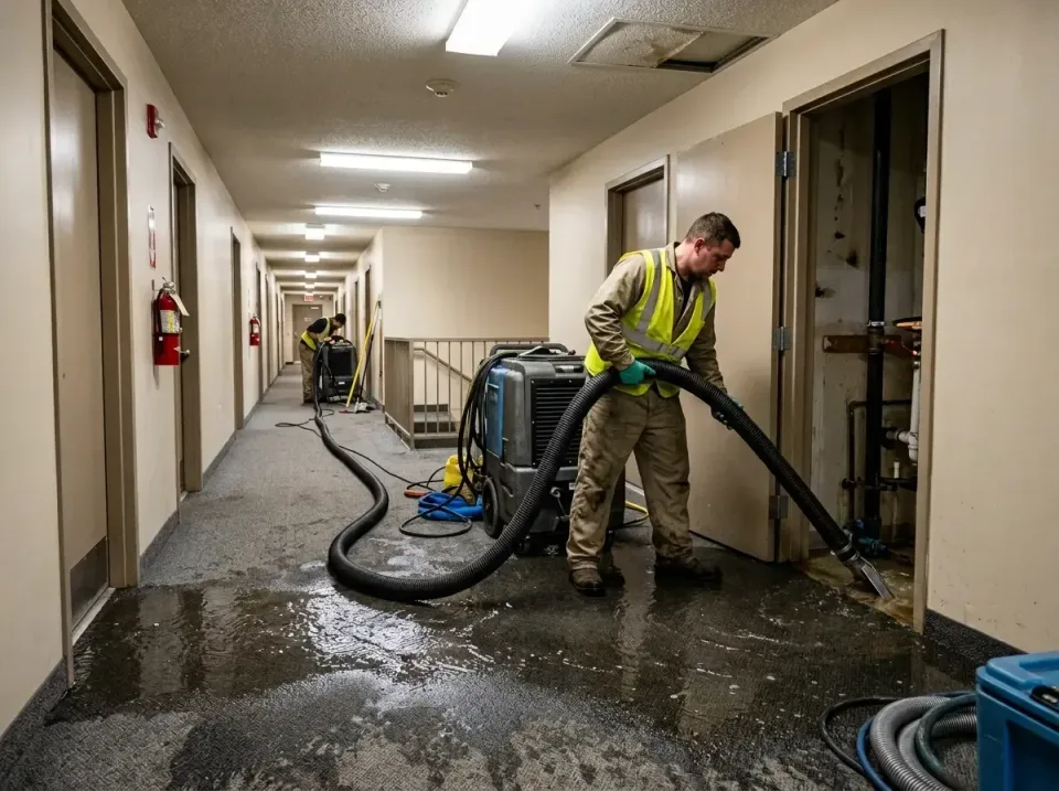 multi-unit-apartment-hallway-f-005 — frequently asked questions, Emergency Burst Pipe Water Extraction & Removal in North Pl…
